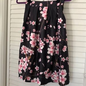 Floral A-line skirt